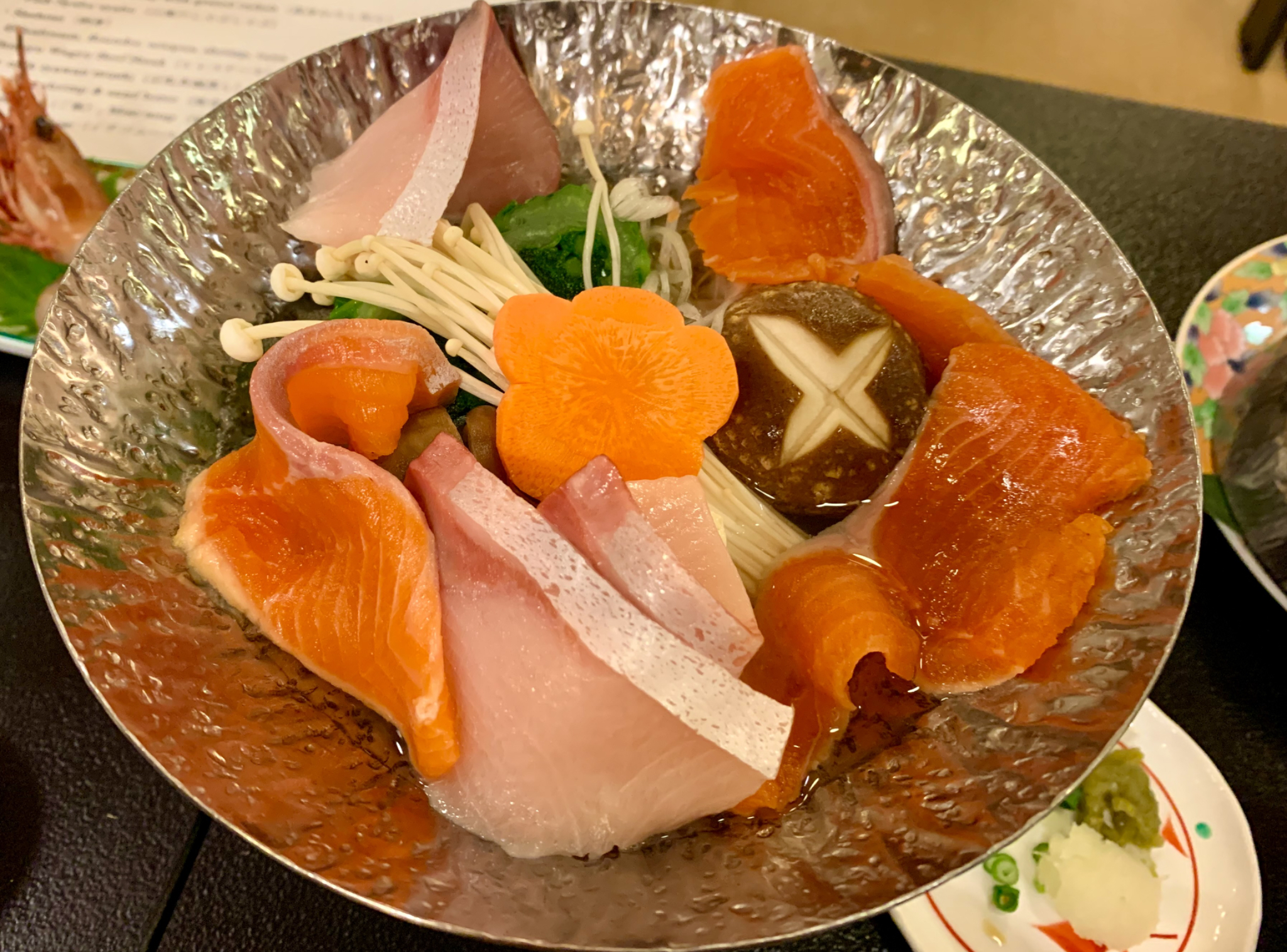 Ryokan Kokuya traditional Japanese dinner 2